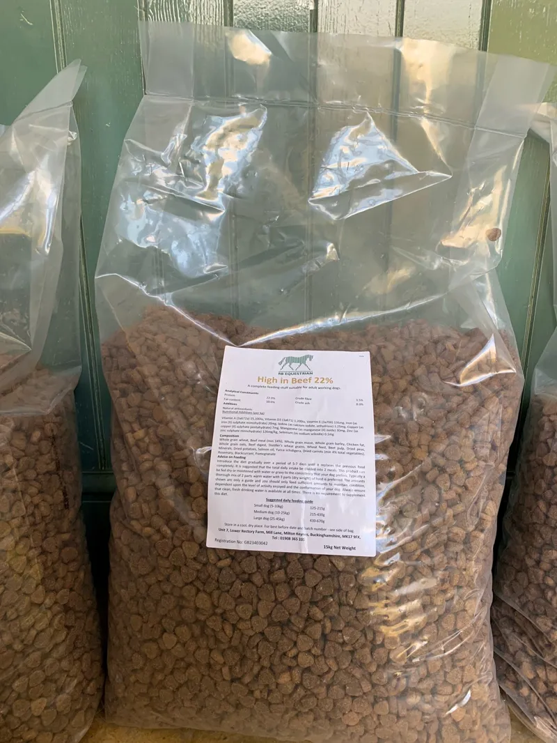 RB Equestrian High in Beef 22%  Dog Food 15kg